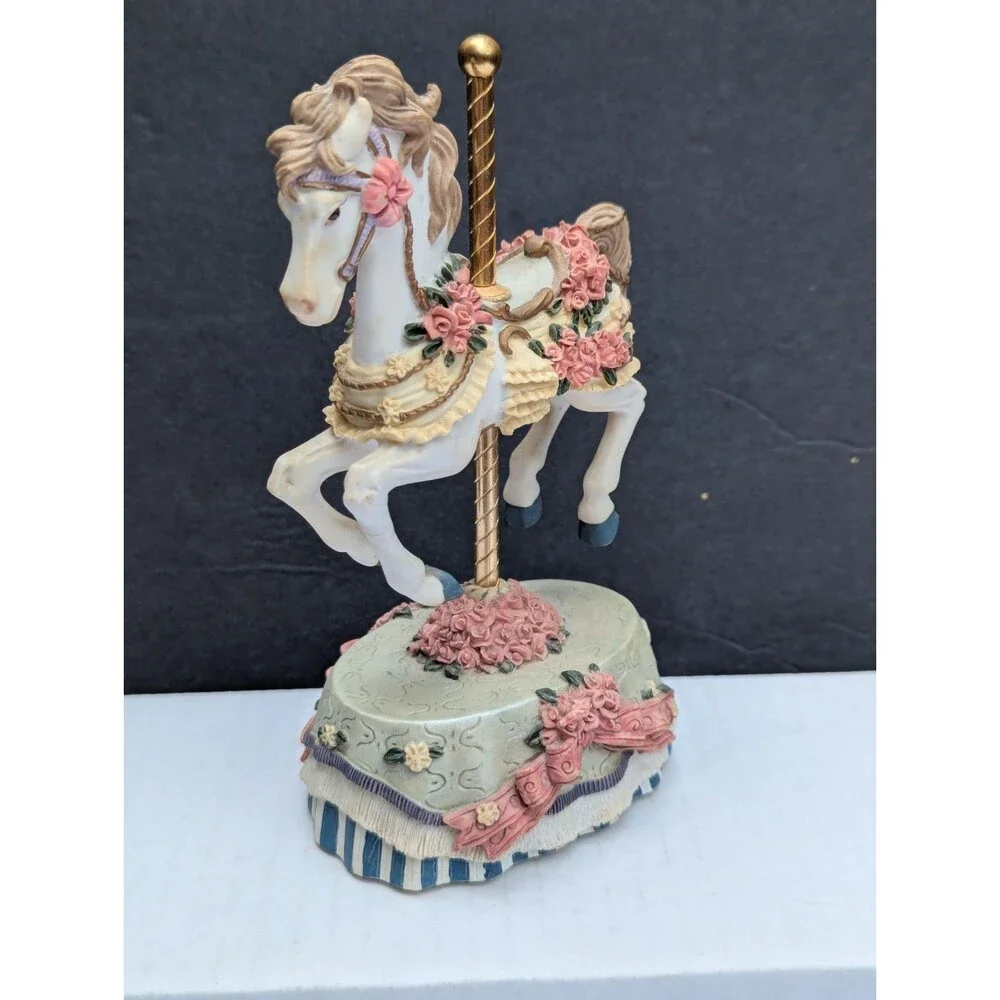 Heritage House Melodies County Fair Collection Carousel Horse Try To Remember